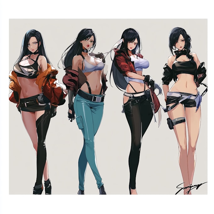 do anime character sheet for you