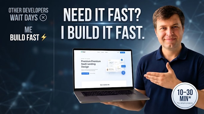 build a landing page in record time