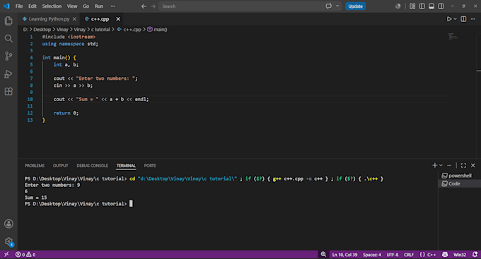 write and debug c and cpp programs