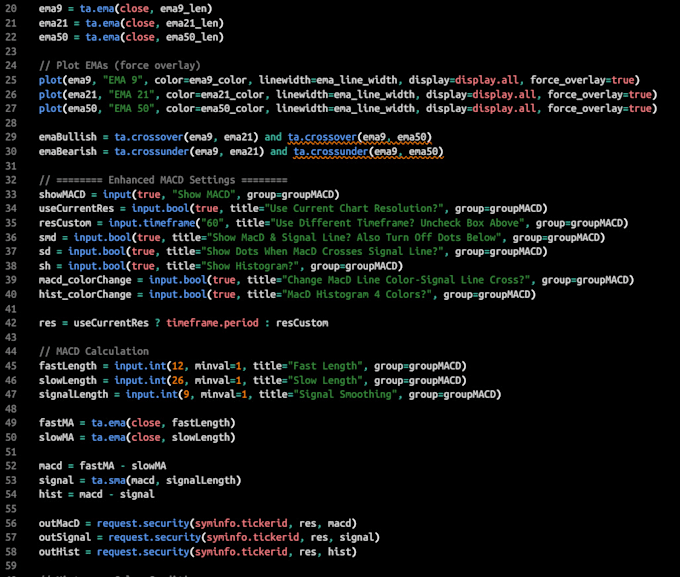 fix debug and optimize your tradingview pine script code
