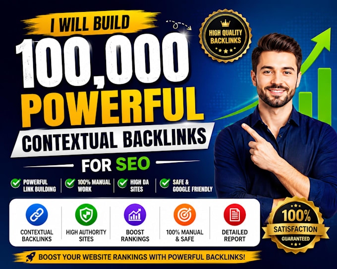 build 100,000 powerful contextual backlinks for SEO
