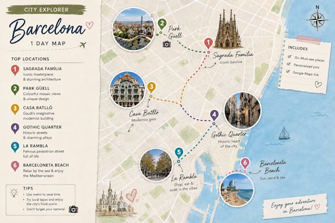 draw you a unique travel map