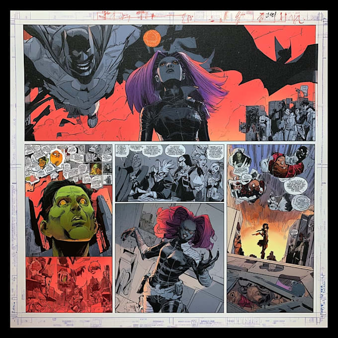 draw custom manga  comic book pages in webtoon style
