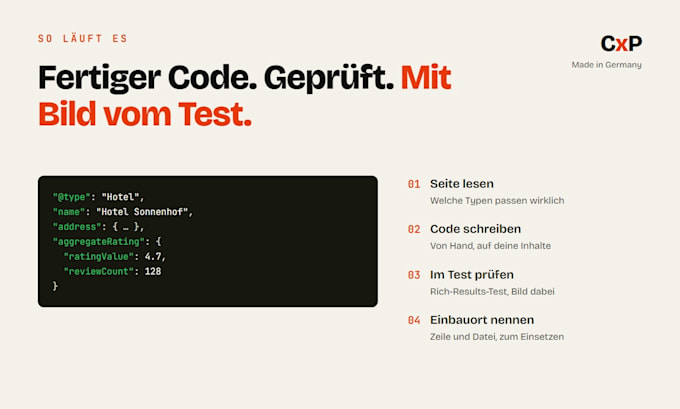 add schema markup so google shows stars prices and answers for you