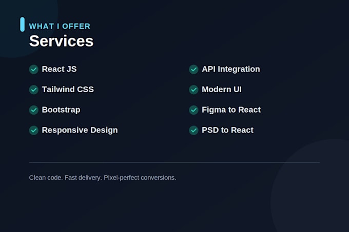 design a responsive react js website or clone any website