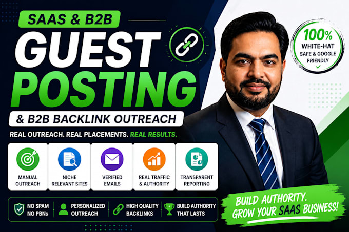 do saas guest posting and b2b backlink outreach for startups