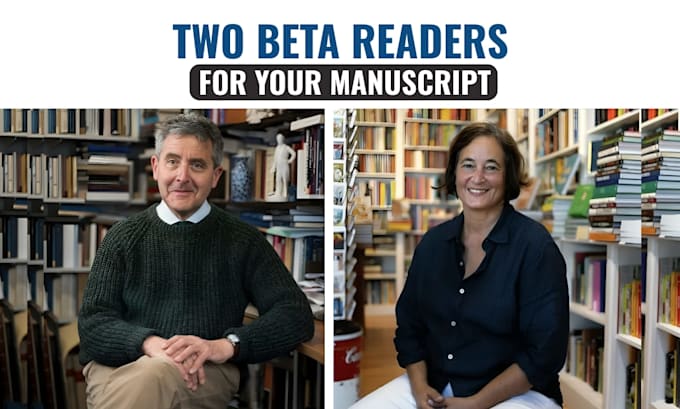 provide 2 beta readers with detailed inline feedback, reports on your manuscript