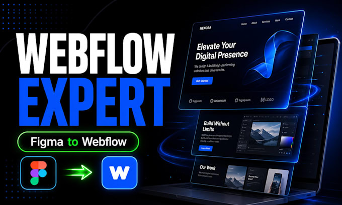 develop webflow website redesign figma to webflow as webflow expert
