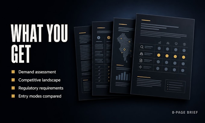 do market entry research and write a feasibility study report