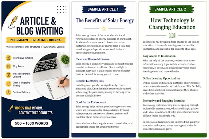 write engaging articles and blog posts