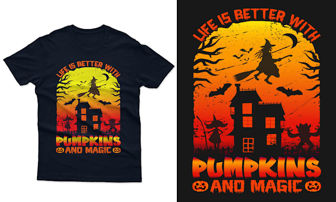create custom retro halloween t shirt design for brands