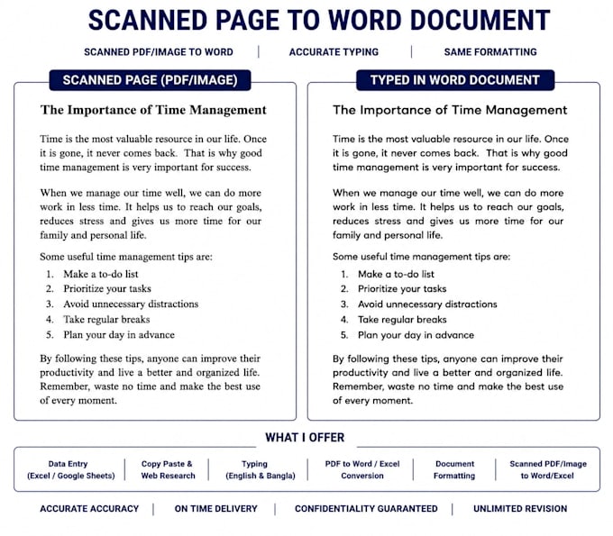 do data entry, typing and document formatting