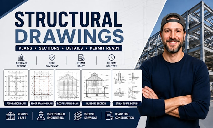 create structural drawings, plans and permit drawings for construction