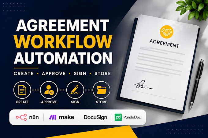 automate your agreement and contract workflow with n8n, make or zapier