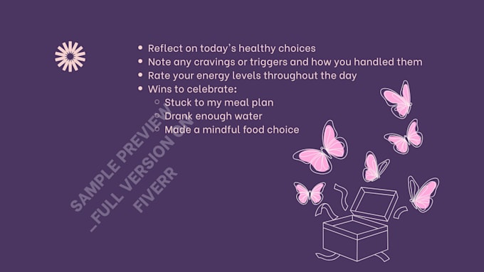 design printable, digital diet and meal planner