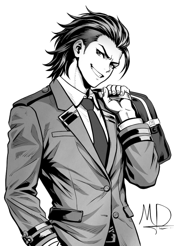 create illustration in manga style