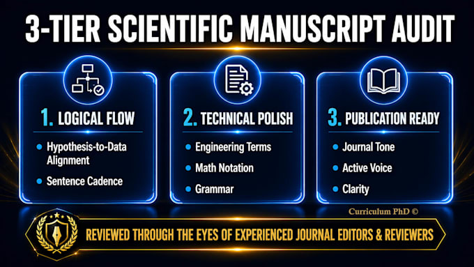 line edit and review your stem research paper or academic manuscript