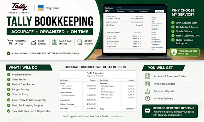 do tally bookkeeping and accounting