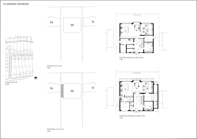 create UK planning permission and permitted  drawings