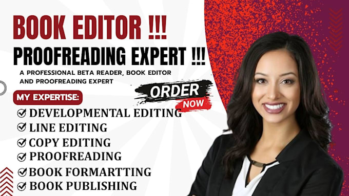 proofread, developmental edit, copy edit, format fiction and non fiction book