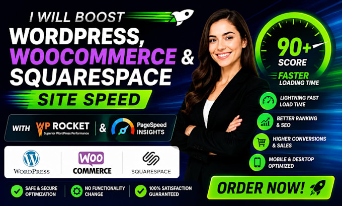boost wordpress woocommerce squarespace site speed with wp rocket and pagespeed