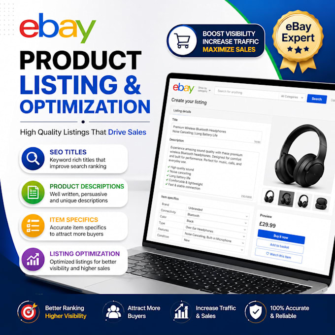 manage your ebay store as a professional virtual assistant