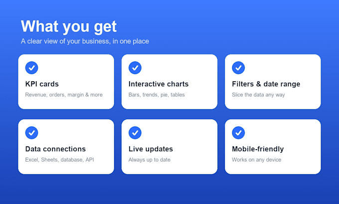 create an interactive data dashboard for your business