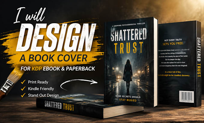 design a book cover for KDP e book and paperback wrap