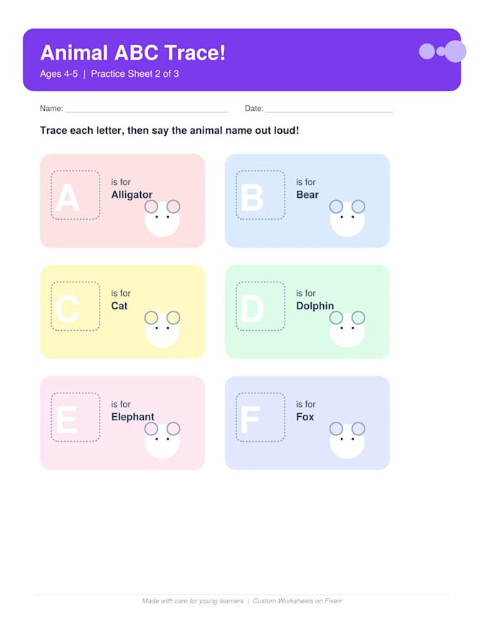 create personalized learning worksheets and activities for children