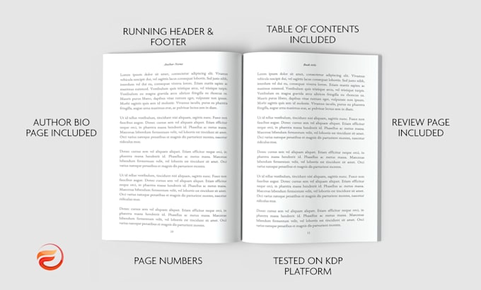 format your book for KDP, ingramspark and print ready PDF