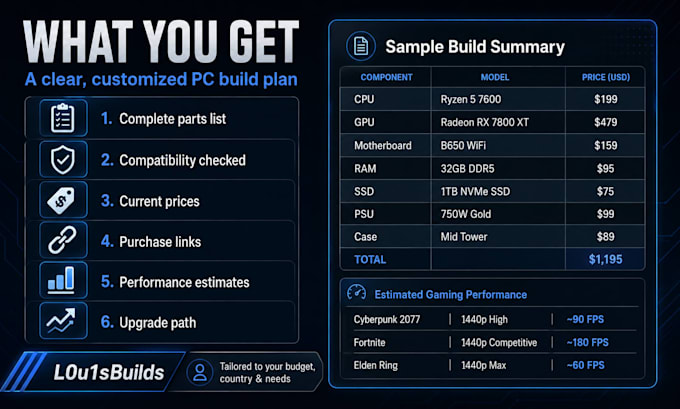 create a custom PC build for your budget and needs