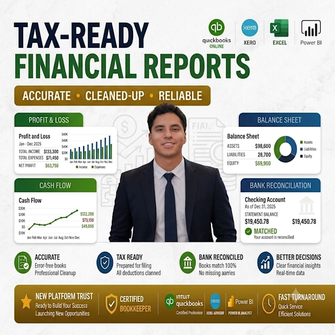 do bookkeeping and reconciliation using xero and quickbooks