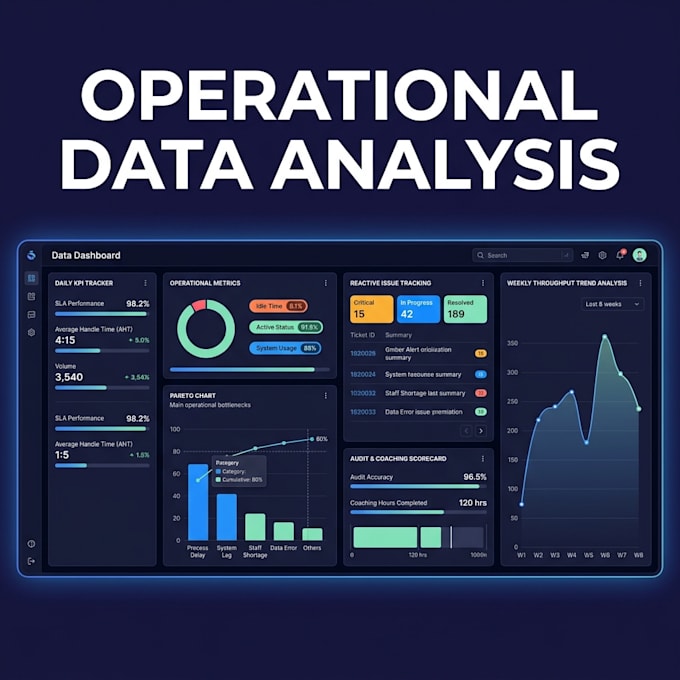 create excel dashboards KPI trackers and reports