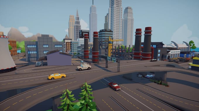 build an optimized low poly roblox map and game environment in blender or studio