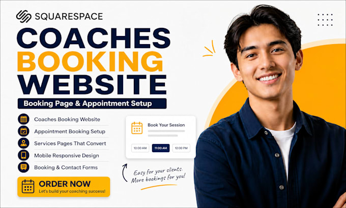 do squarespace coaches booking website, appointment booking, booking page