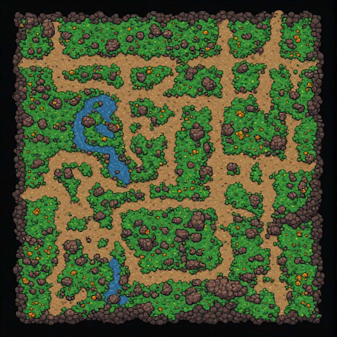design custom tile map, pixel art tileset for your game