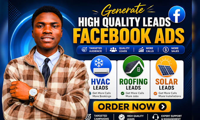 generate hvac, roofing, solar, contractor, plumbing leads with facebook ads