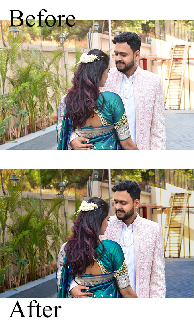 professionally edit and retouch your wedding photos
