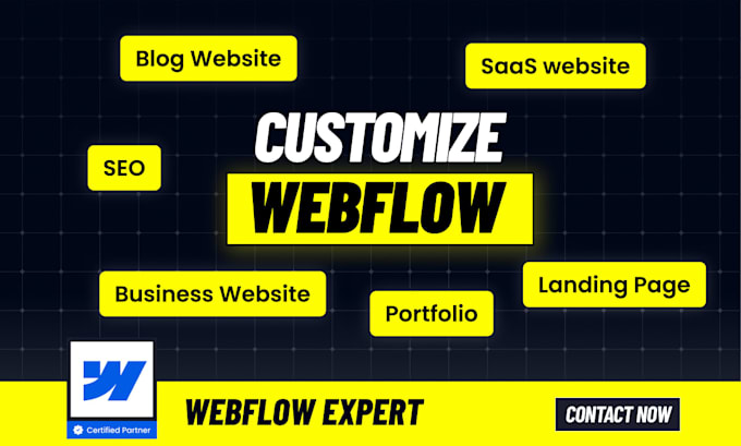 customize, modify and update your webflow template, webflow expert