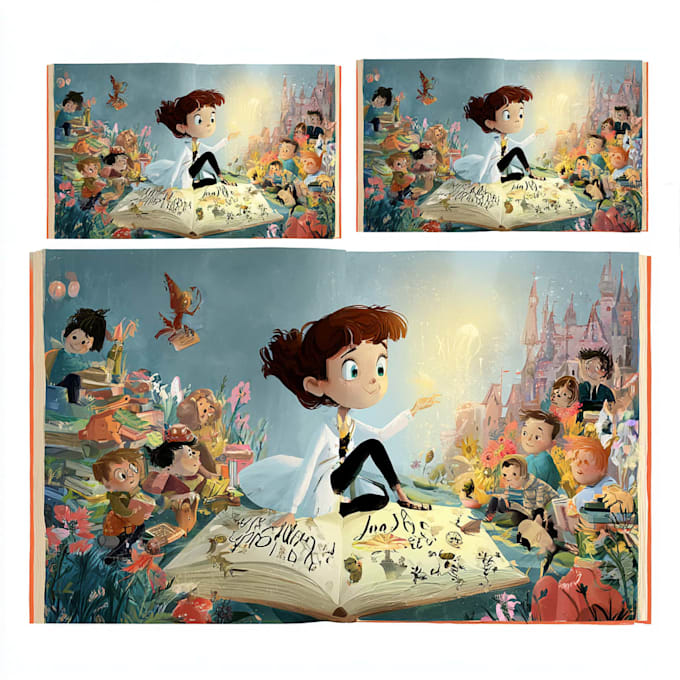 children book cover and children book illustrations