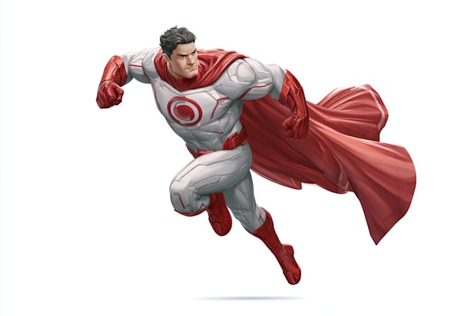 do a superhero character art
