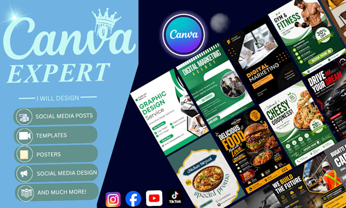design social media posts and canva templates