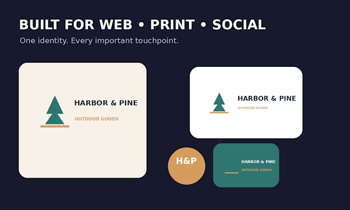 design a modern minimalist logo for your small business