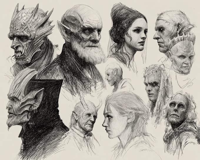 draw horror character illustration