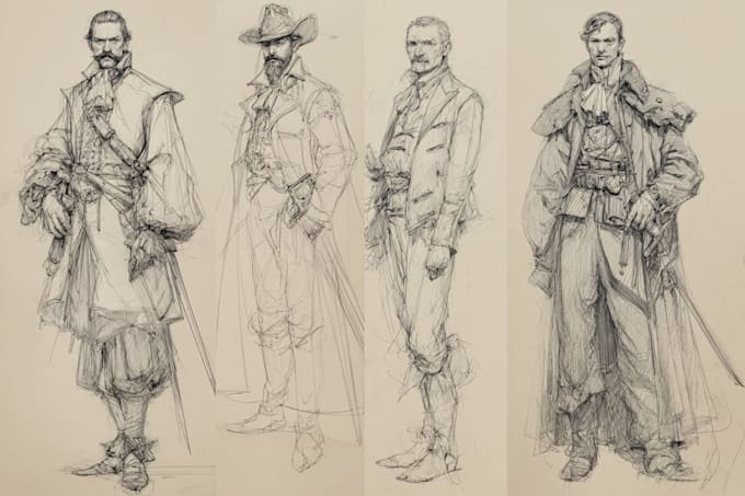 sketch a character for you