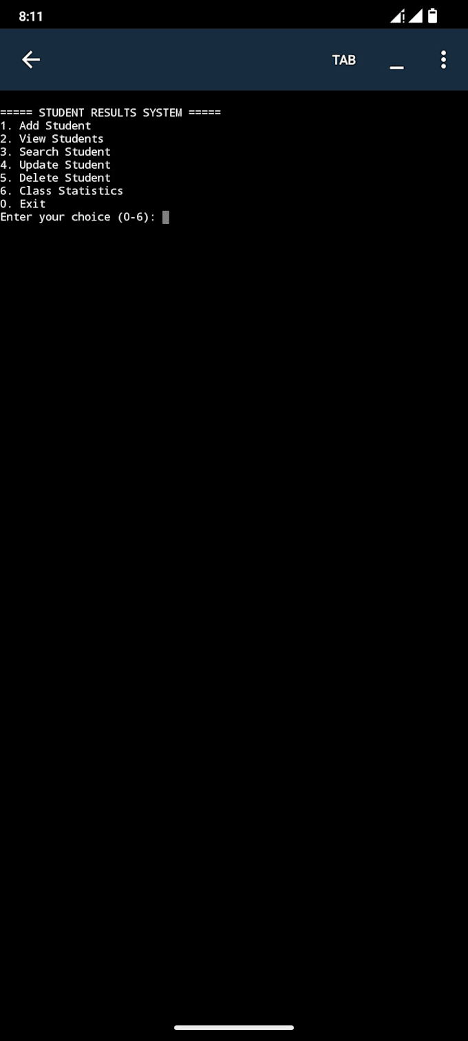 build a simple python program or cli applications