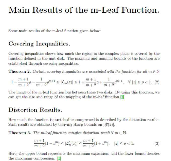 professionally typeset mathematical equations in latex