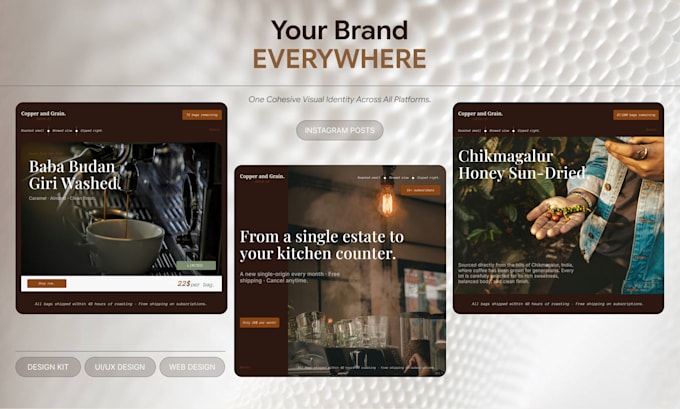design a high converting landing page and social media kit