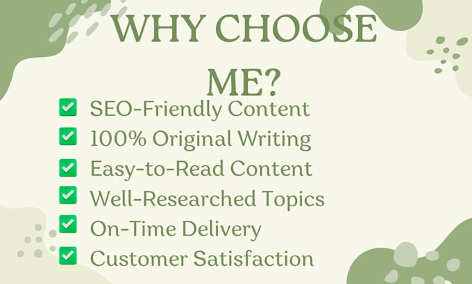 write engaging and SEO friendly content for your website