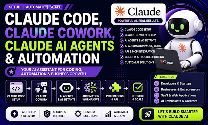 setup claude code, claude cowork, claude ai agents and automation